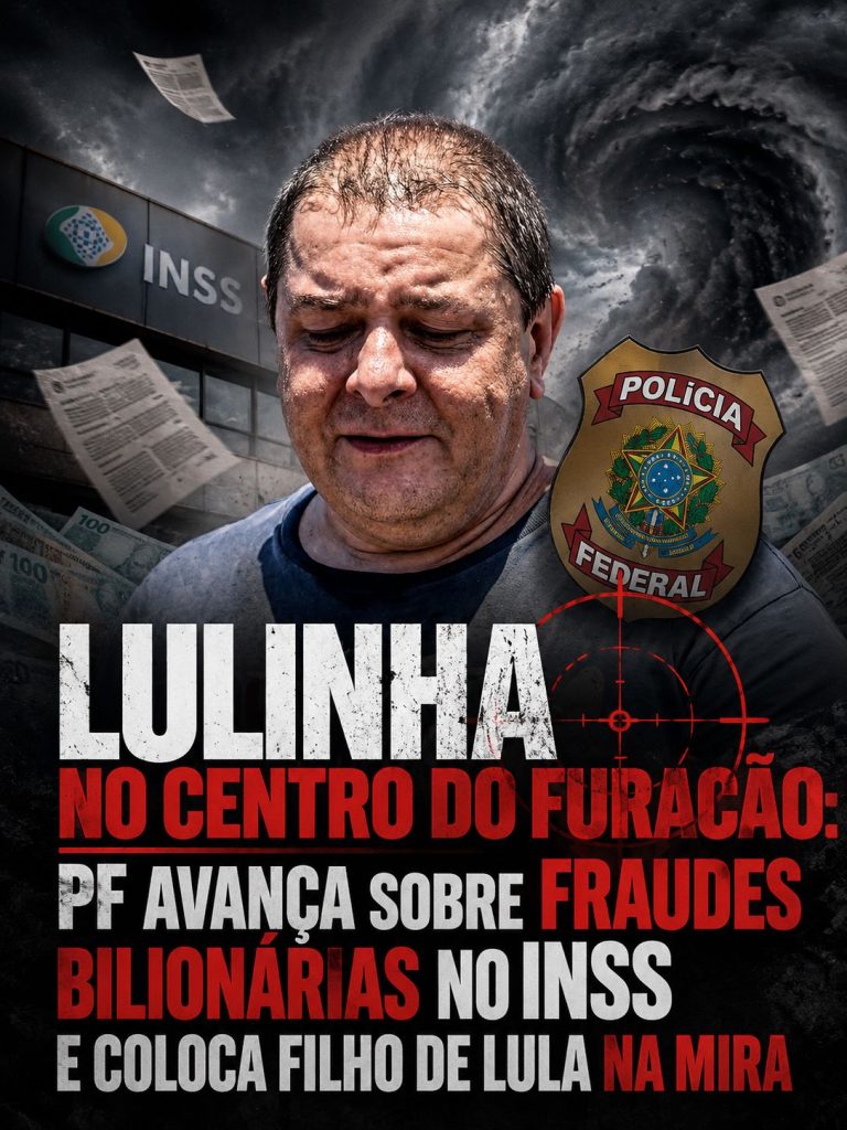 Lulinha no centro do furacão: PF avança sobre fraudes bilionárias no INSS e coloca filho de Lula na mira