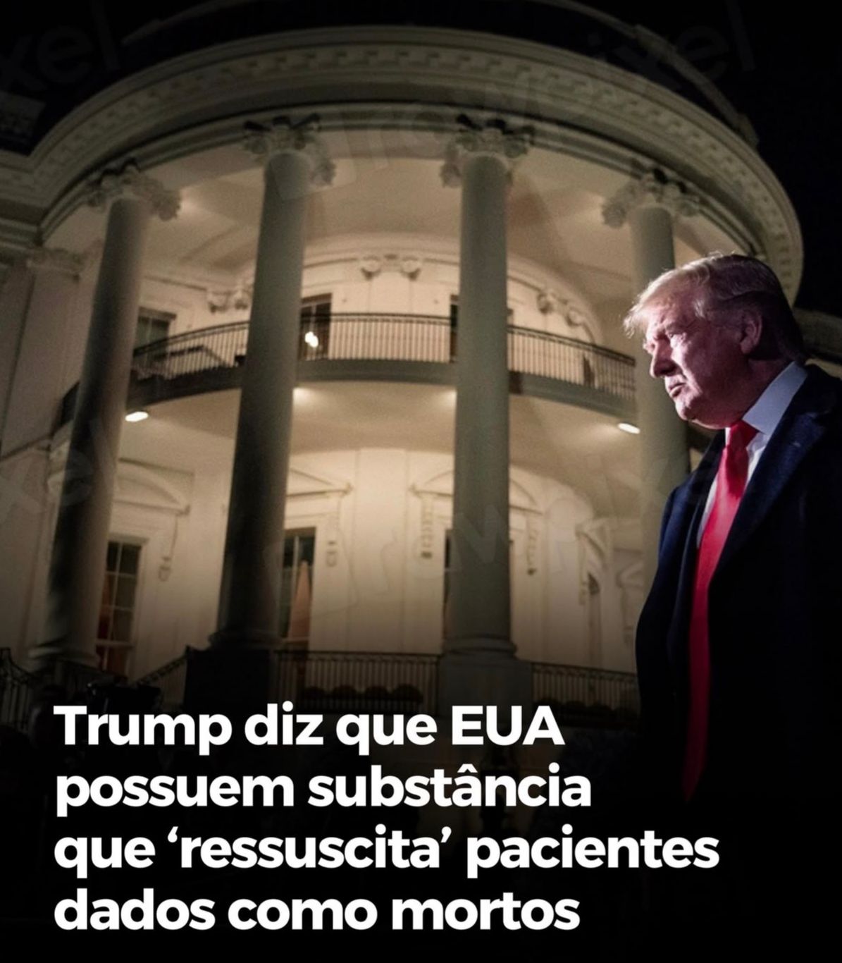 Trump afirma que EUA possuem substância capaz de “ressuscitar” pacientes dados como mortos