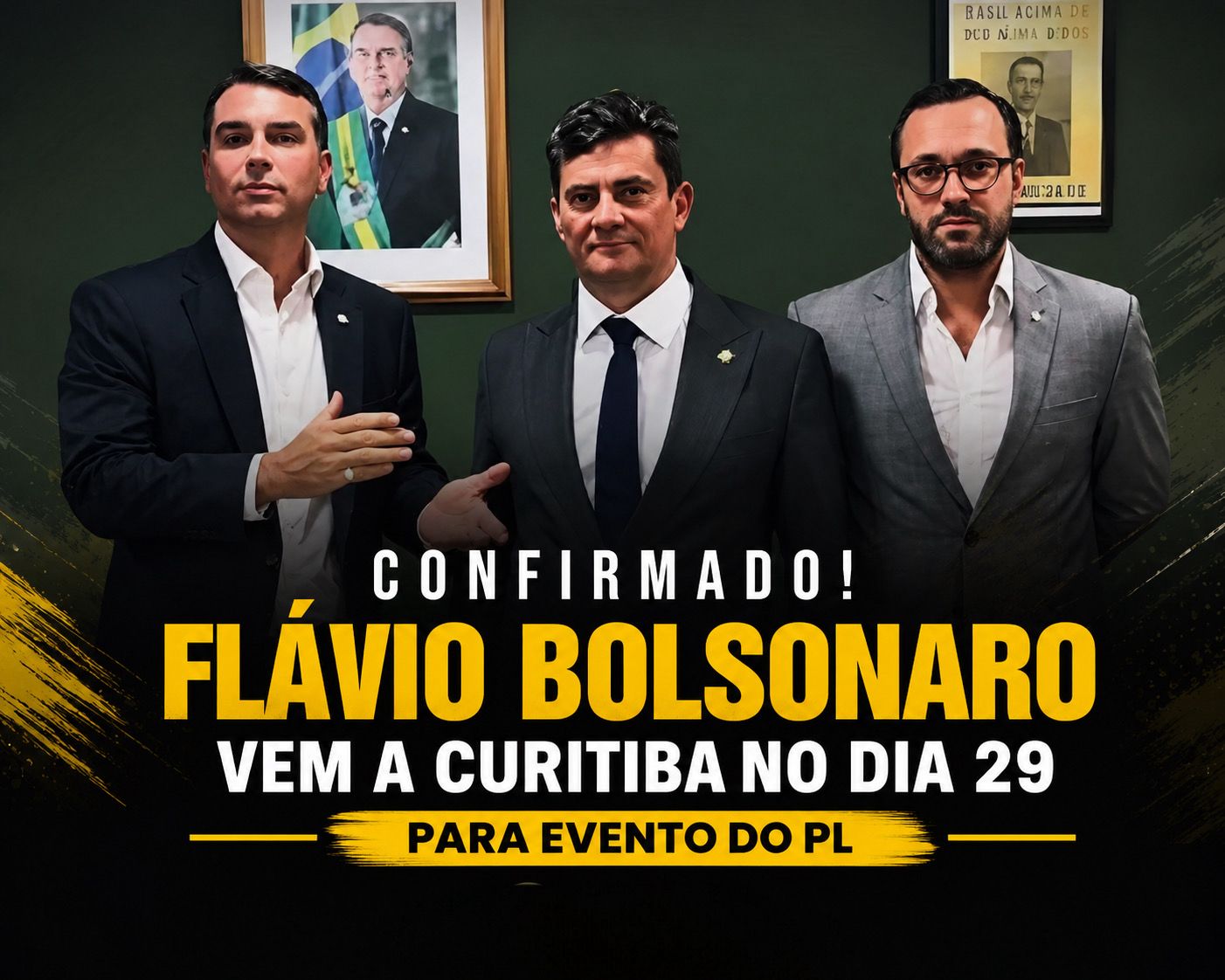 Confirmado! Flávio Bolsonaro virá a Curitiba para evento do PL no dia 29