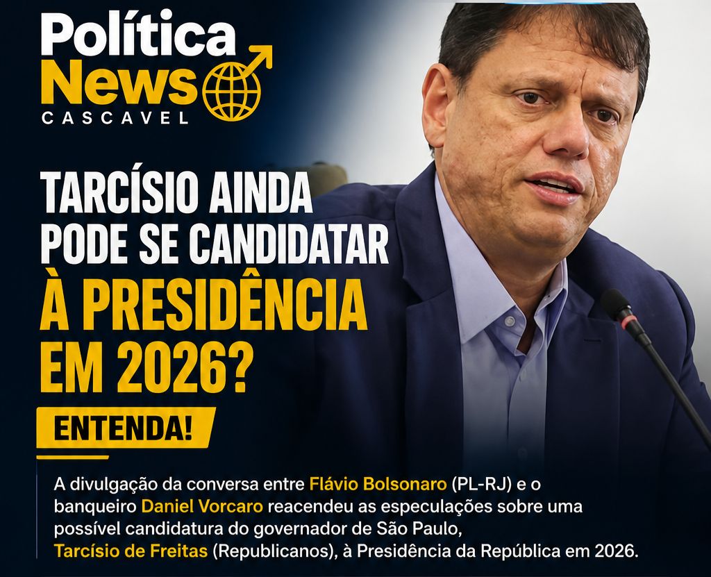 Tarcísio ainda pode disputar a Presidência em 2026? Entenda o que diz a lei