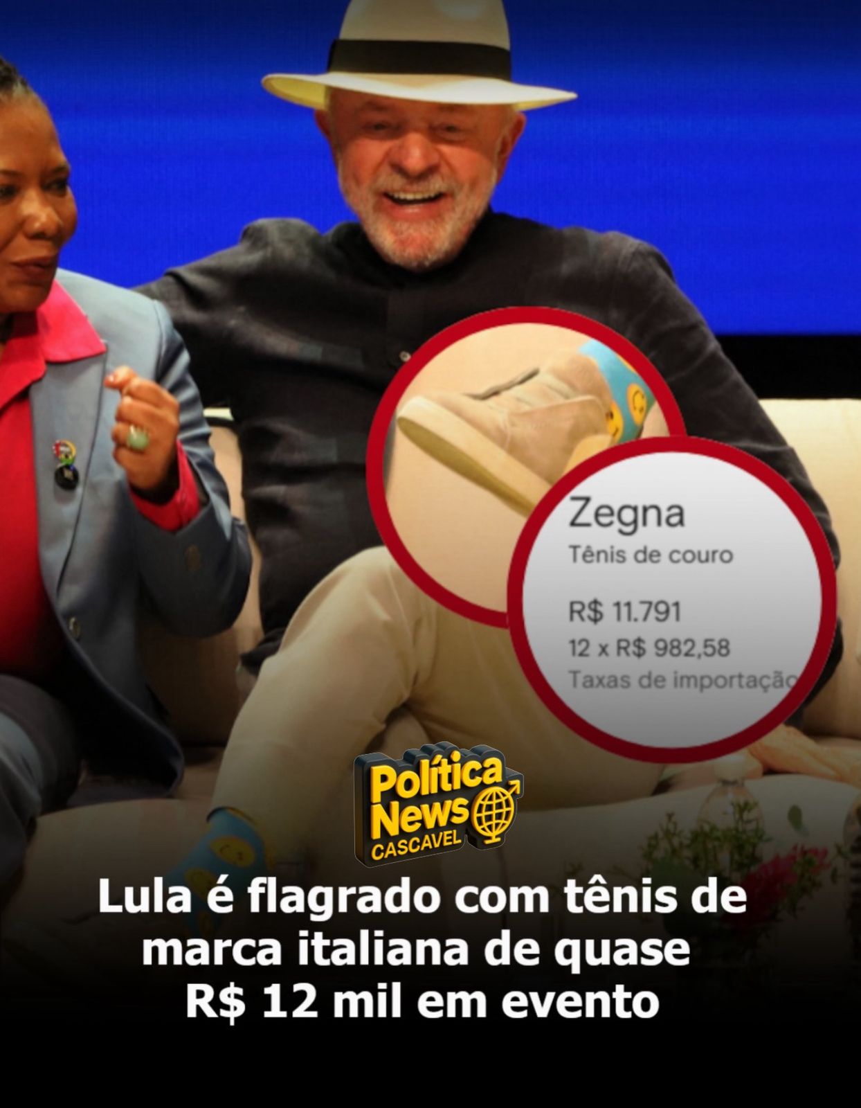 Lula usa tênis de luxo de quase R$ 12 mil e gera debate sobre discurso e prática