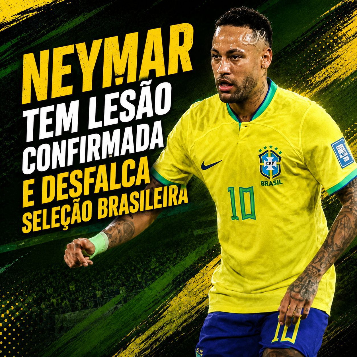 Neymar tem lesão confirmada e desfalca Seleção Brasileira