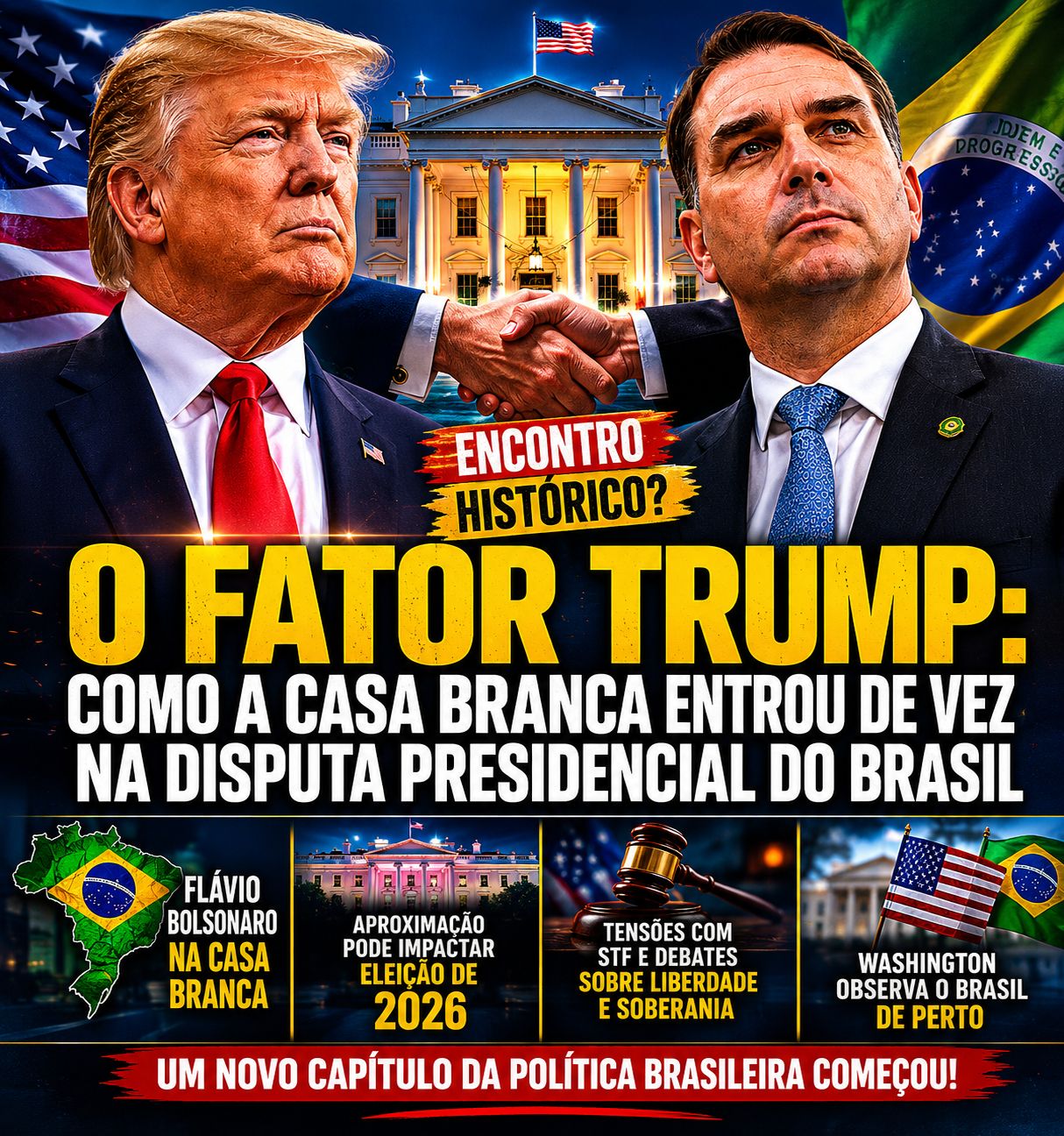 O FATOR TRUMP: Como a Casa Branca entrou de vez na disputa presidencial do Brasil