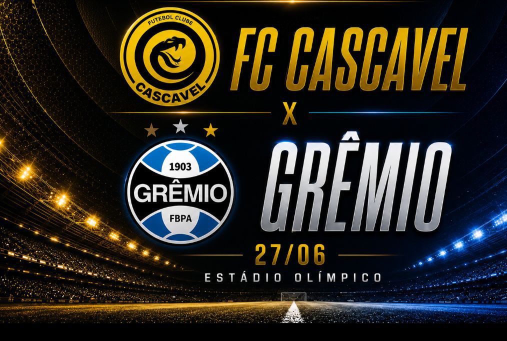 Venda de ingressos para FC Cascavel x Grêmio muda de plataforma após alta procura