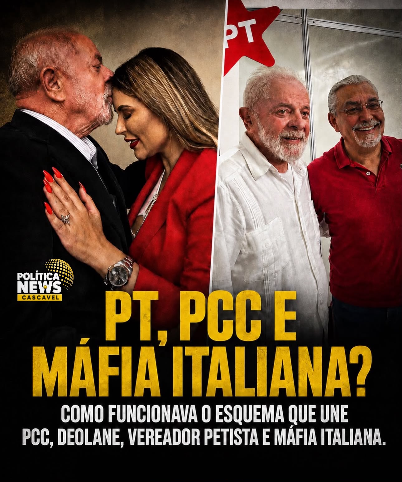 PT, PCCE MÁFIA ITALIANA? COMO FUNCIONAVA O ESQUEMA QUE UNE PCC, DEOLANE, VEREADOR PETISTA E MÁFIA ITALIANA.