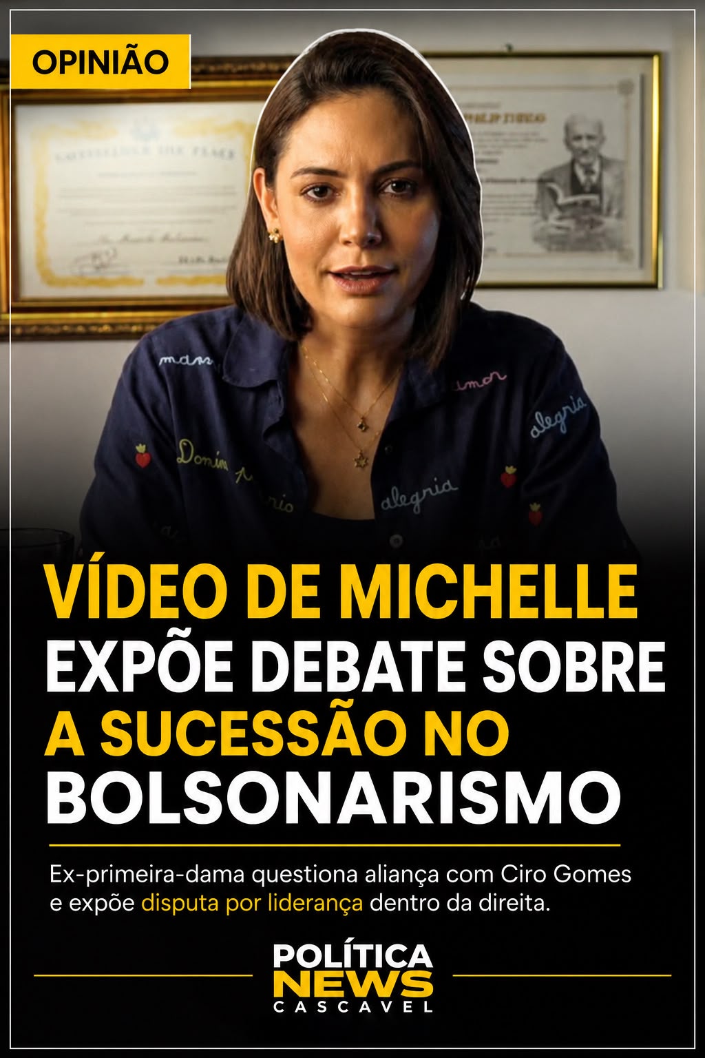 OPINIÃO | Vídeo de Michelle Bolsonaro expõe disputa por liderança no bolsonarismo e amplia debate sobre sucessão política