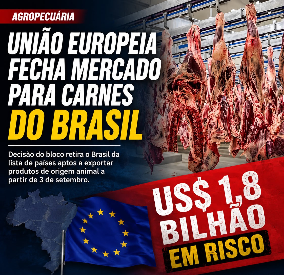 UNIÃO EUROPEIA FECHA MERCADO PARA CARNES DO BRASIL