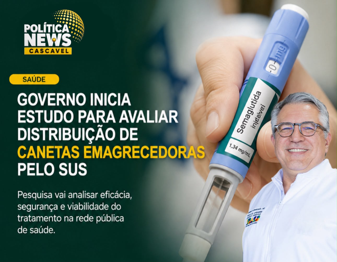 Governo estuda distribuir canetas emagrecedoras pelo SUS