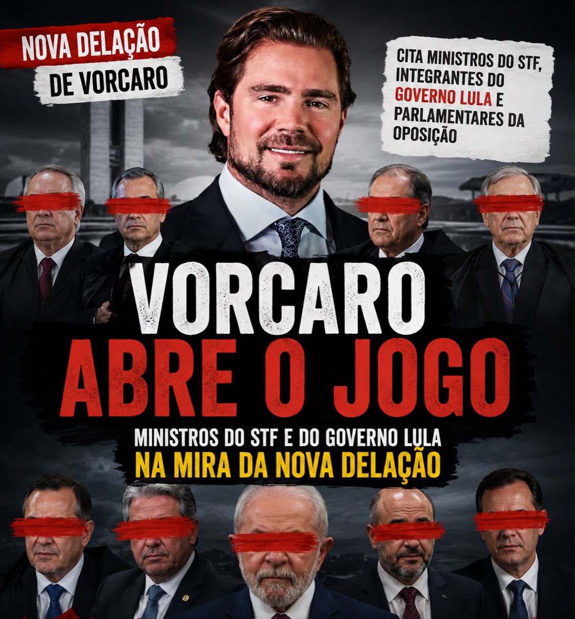 Nova delação de Daniel Vorcaro amplia pressão sobre Brasília e cita integrantes dos Três Poderes