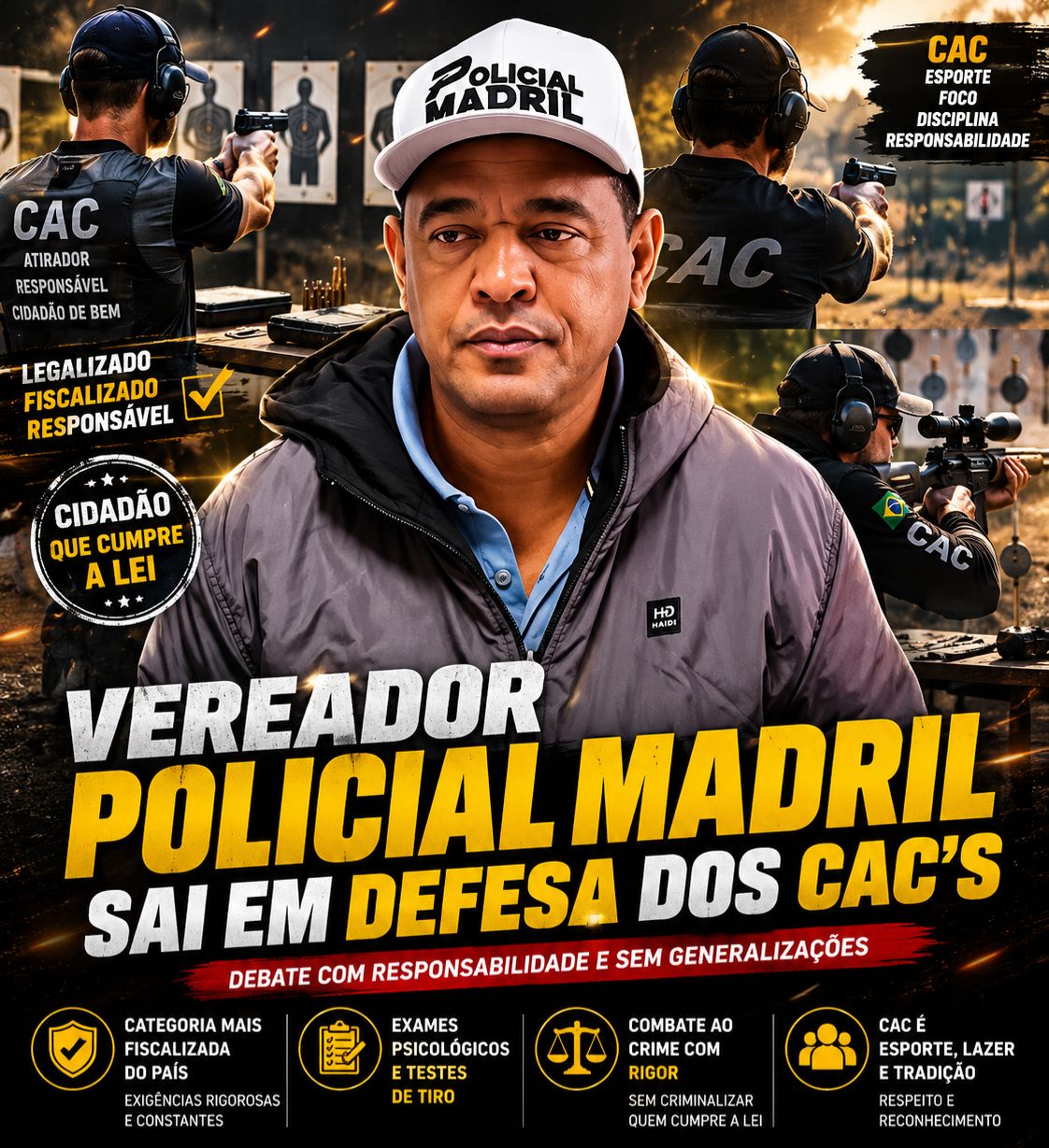 MADRIL SAI EM DEFESA DOS CACs E PEDE DEBATE COM RESPONSABILIDADE