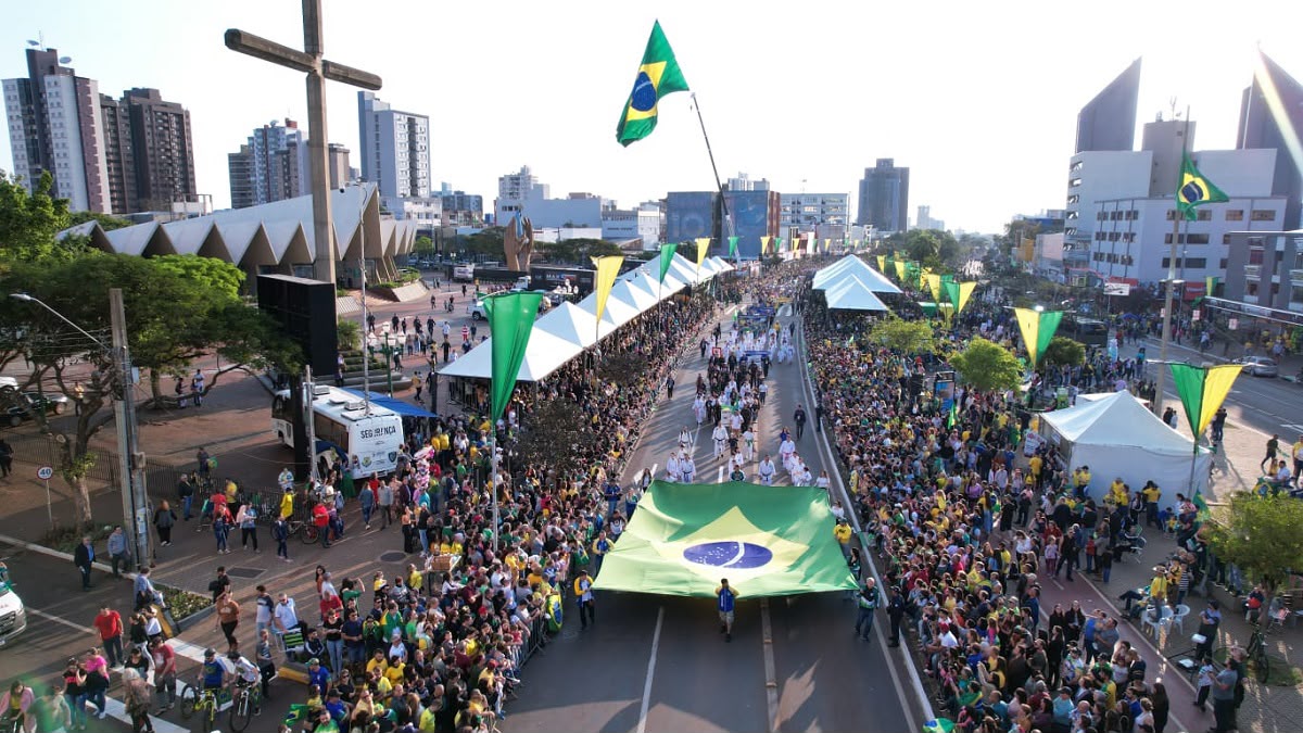 Prefeitura de Cascavel abre as inscrições para quem quer participar do Desfile Cívico-Militar de 7 de Setembro