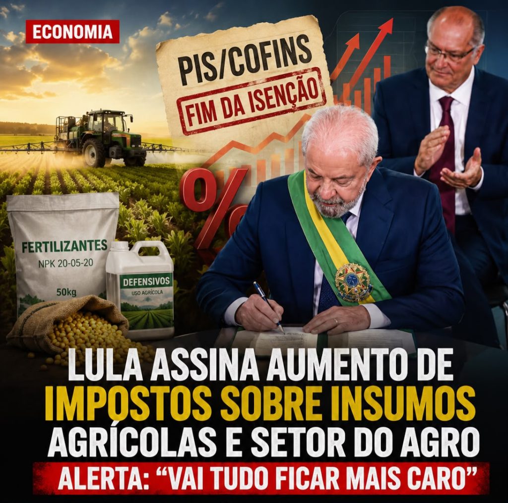 Fim da isenção sobre insumos agrícolas preocupa setor e pode pressionar preço dos alimentos