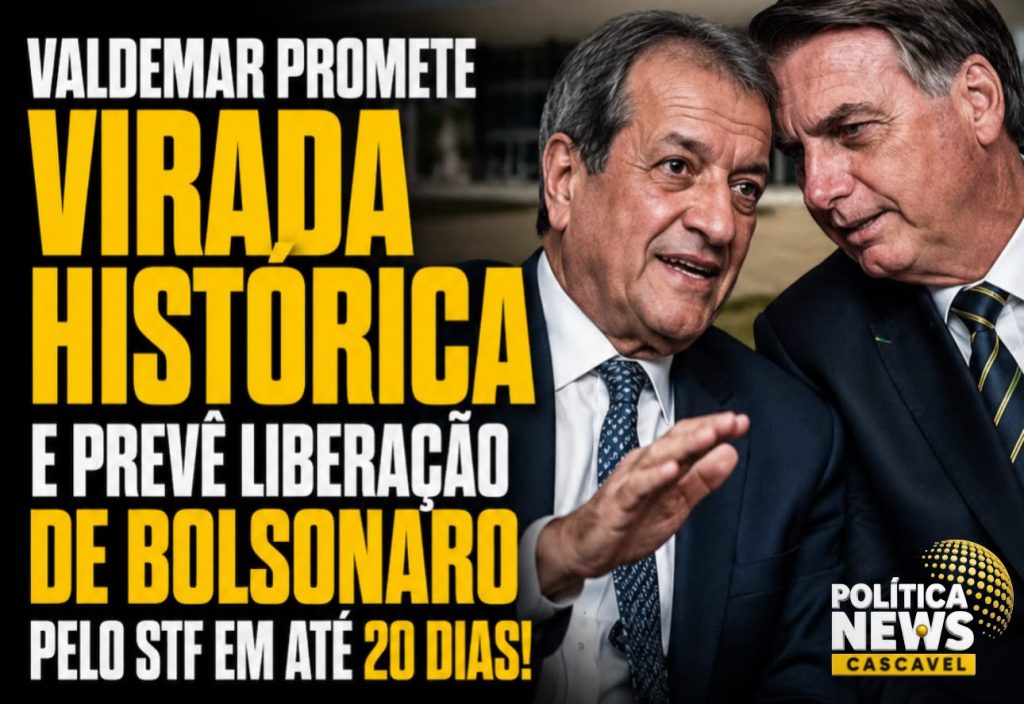 Valdemar Costa Neto prevê reviravolta no STF e afirma que Bolsonaro pode recuperar direitos políticos