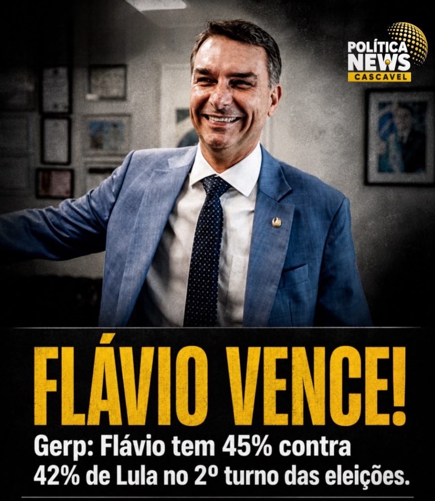 Pesquisa GERP aponta Flávio Bolsonaro à frente de Lula em eventual segundo turno