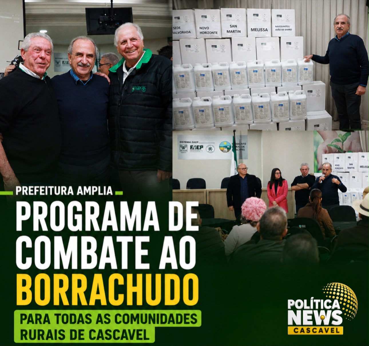 Prefeitura amplia programa de combate ao borrachudo para todas as comunidades rurais de Cascavel