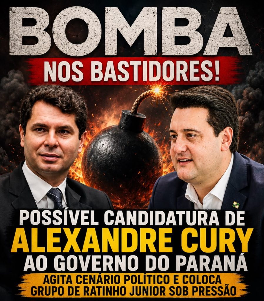 Bomba nos bastidores: possível candidatura de Alexandre Cury ao Governo do Paraná agita cenário político e coloca grupo de Ratinho Junior sob pressão
