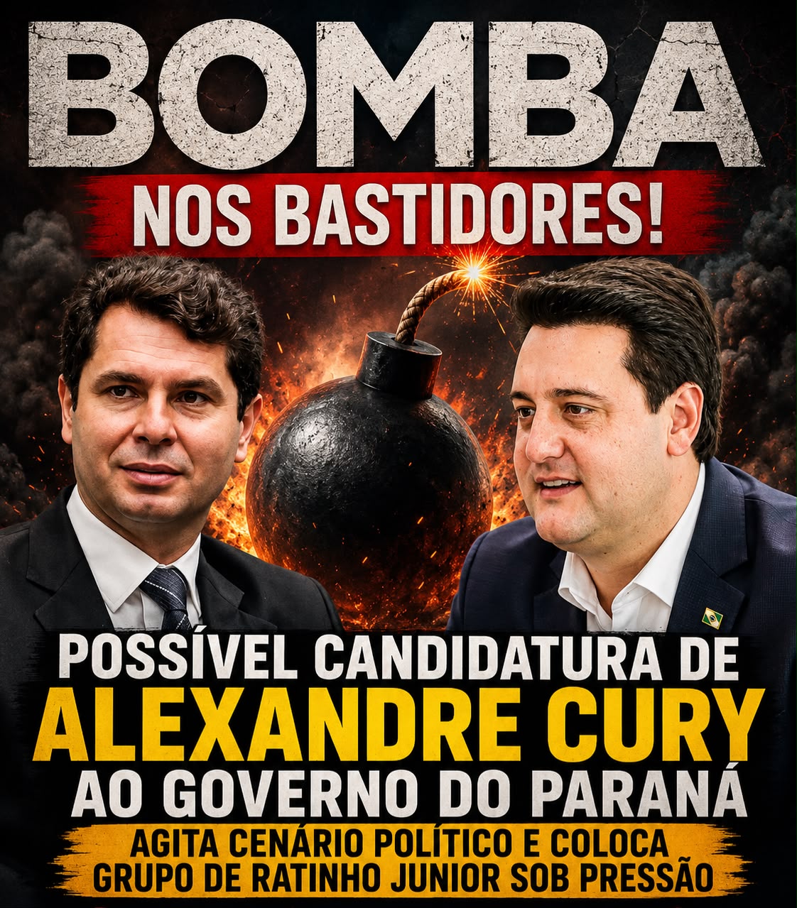Bomba nos bastidores: possível candidatura de Alexandre Cury ao Governo do Paraná agita cenário político e coloca grupo de Ratinho Junior sob pressão